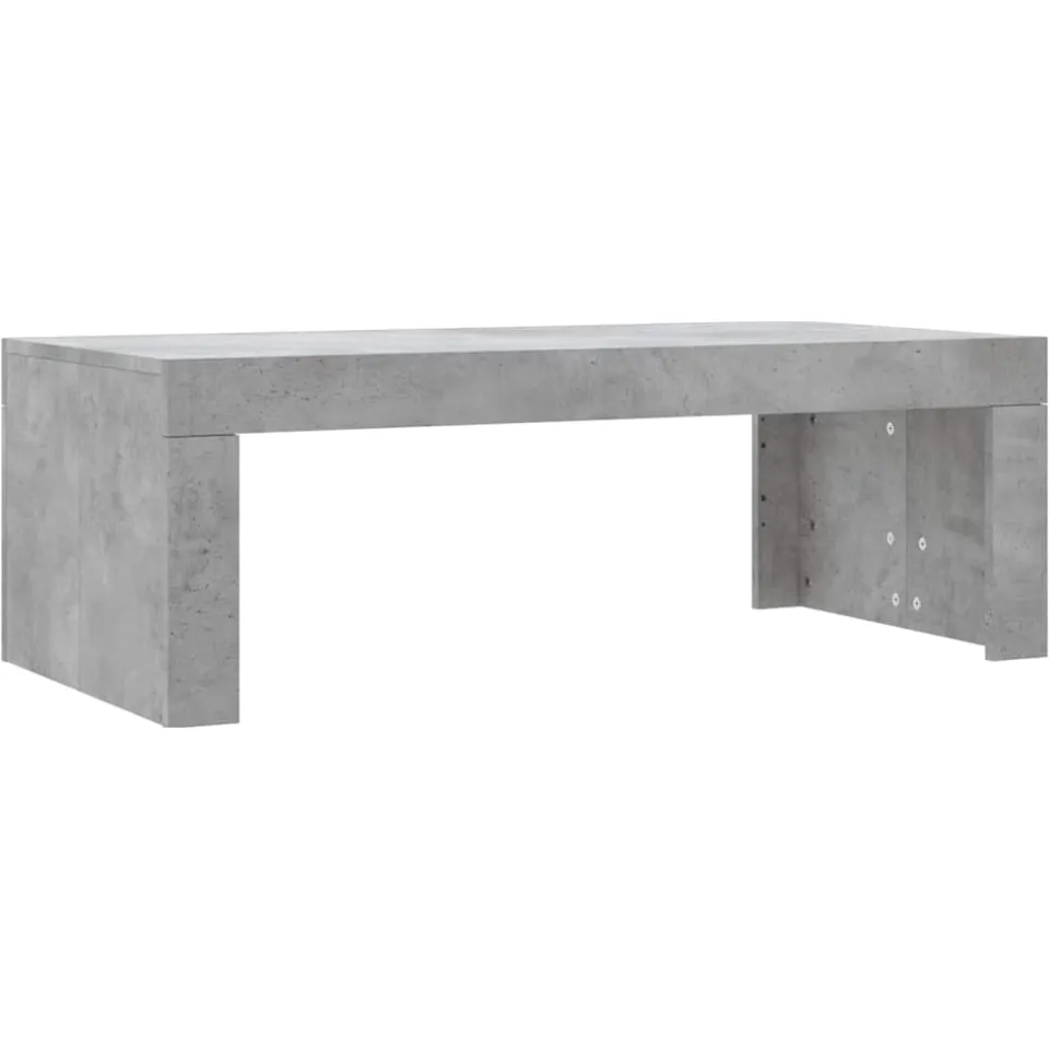 vidaXL Salontafel 102x50x36 cm bewerkt hout betongrijs grijs, foto 3