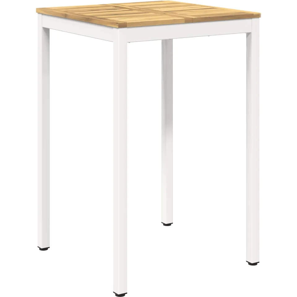 vidaXL Tuinbar Tafel NAARDEN Witgewassen 70 x 68,5 x 105 cm, foto 3