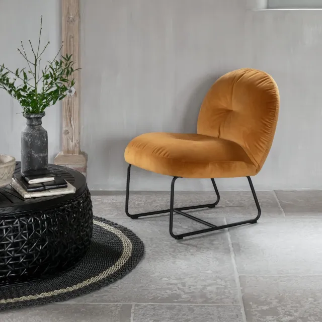 Must Living Salontafel Rimini - Rond - 100cm Zwart