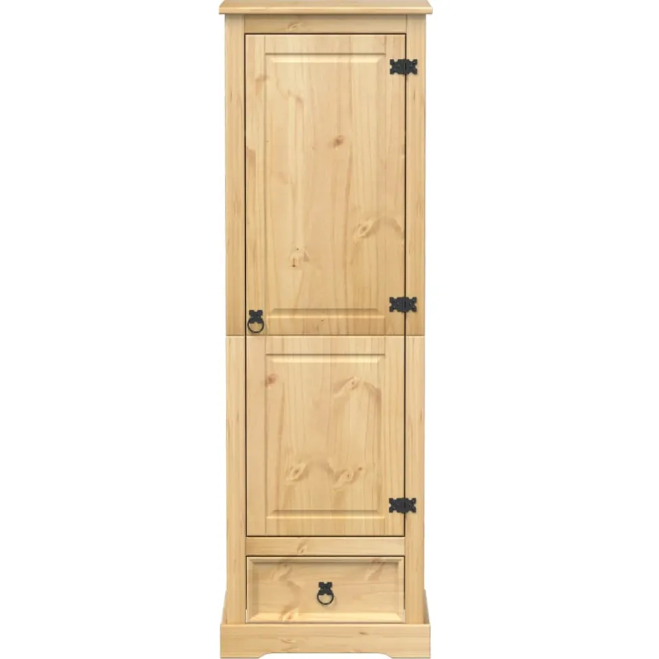 vidaXL Kledingkast Corona 55x50x170 cm massief grenenhout bruin, foto 4