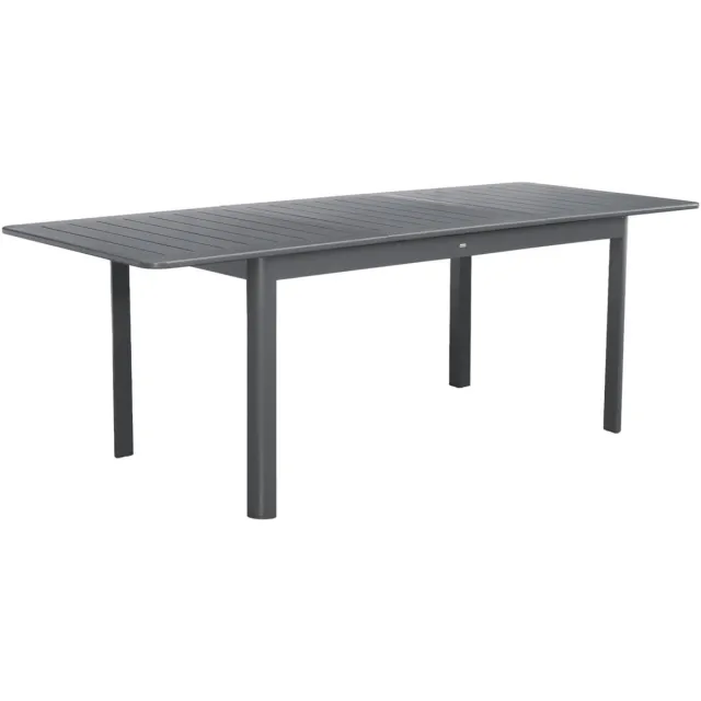 sweeek Tuin tafel seattle uitschuifbaar aluminium, 8 plaatsen, 173 / 236,5 x 100 x 75 cm Antraciet