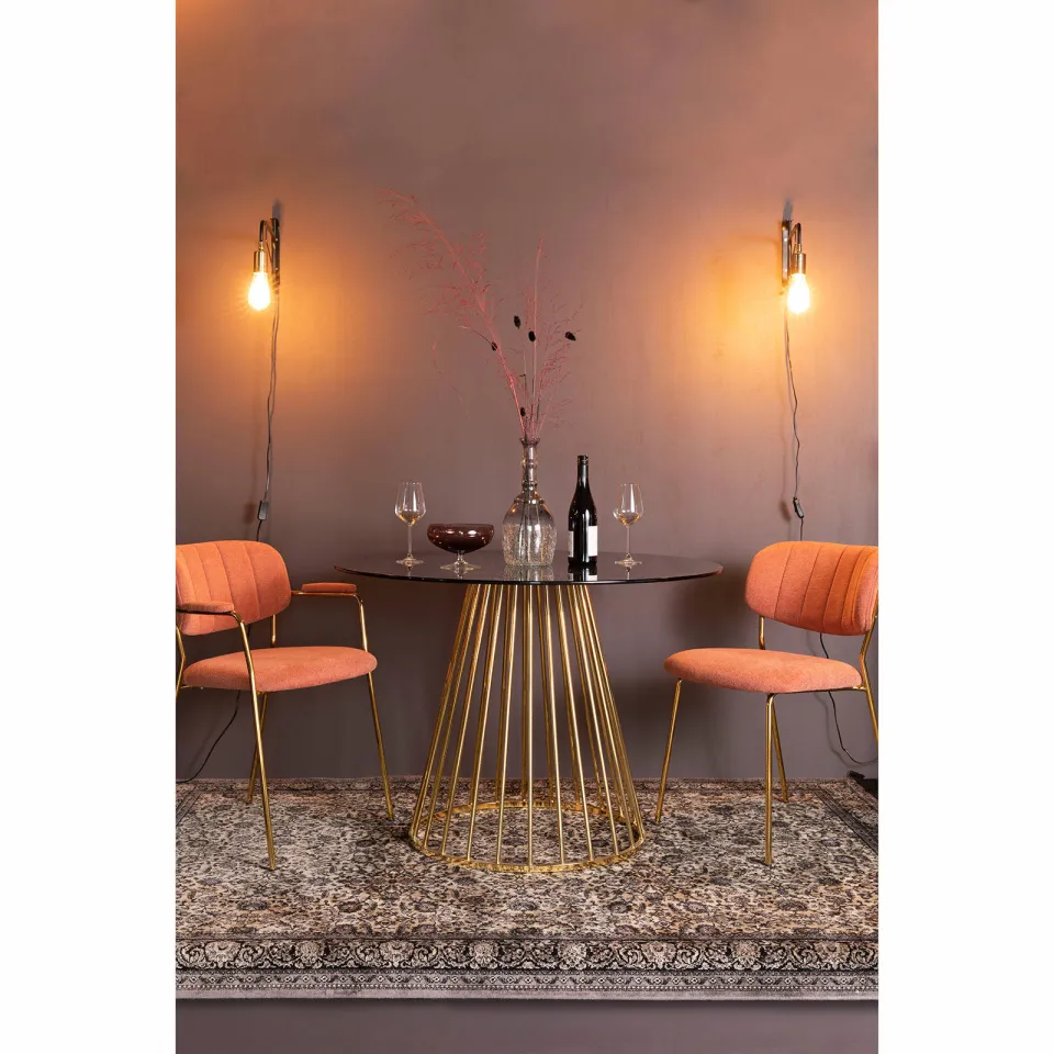 Housecraft Living eetkamertafel Floris goud, foto 3