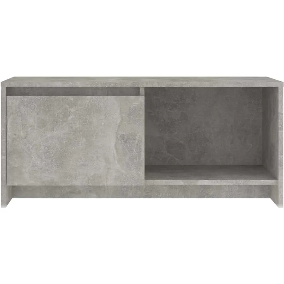 vidaXL Tv-meubel 90x35x40 cm bewerkt hout betongrijs grijs, foto 4