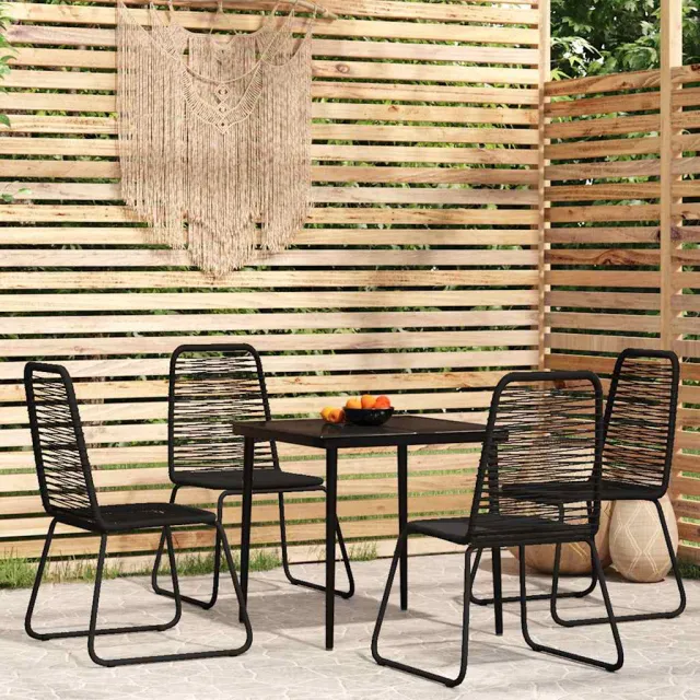 vidaXL 5-delige Tuinset zwart, foto 2