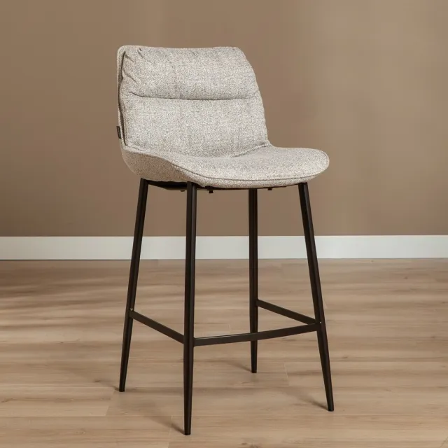 Bronx71 Barkruk Trevi gemêleerd off white/bruin 68 cm - barstoel Bruin, Wit, Beige