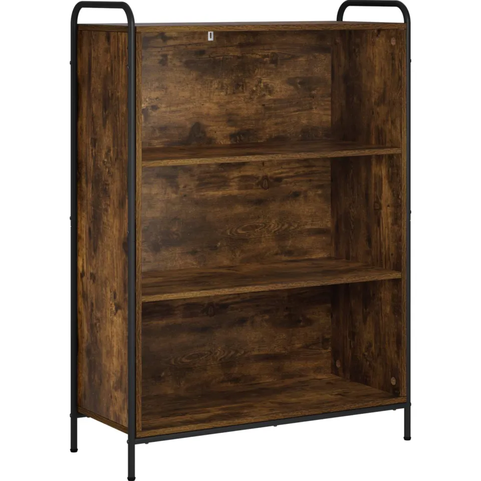 vidaXL Boekenkast 55,5 x 33 x 174 cm Bewerkt hout Gerookt eiken, foto 3
