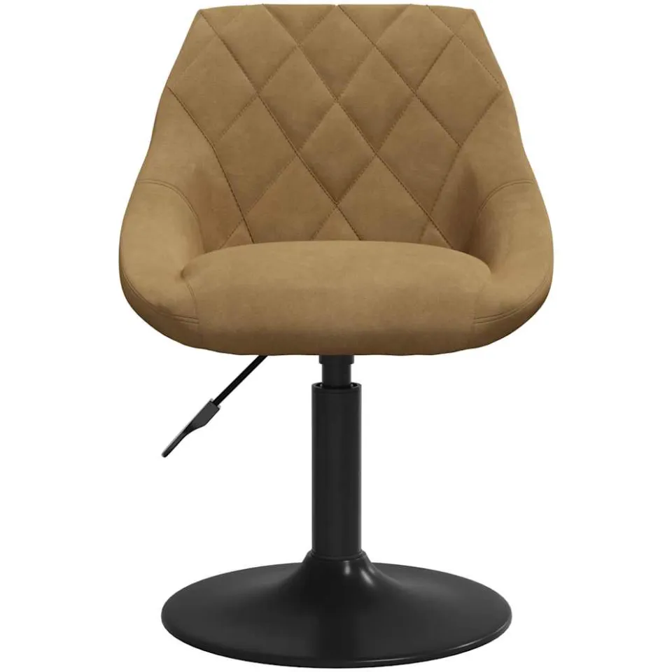 vidaXL Barkruk fluweel bruin