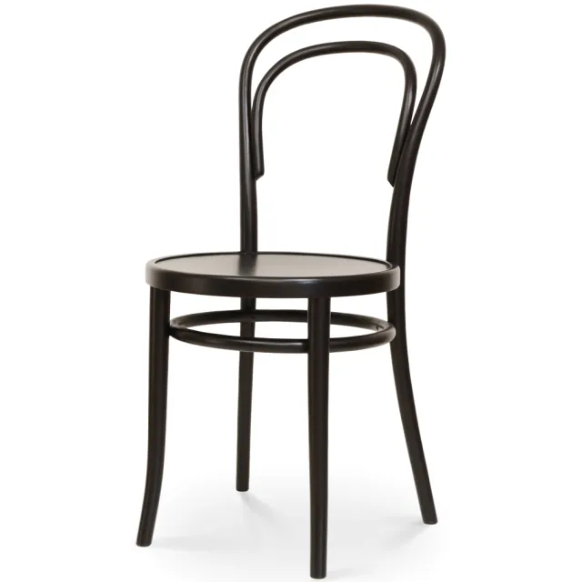 Fameg Vienna Thonet No. 14 houten bistrostoel zwart