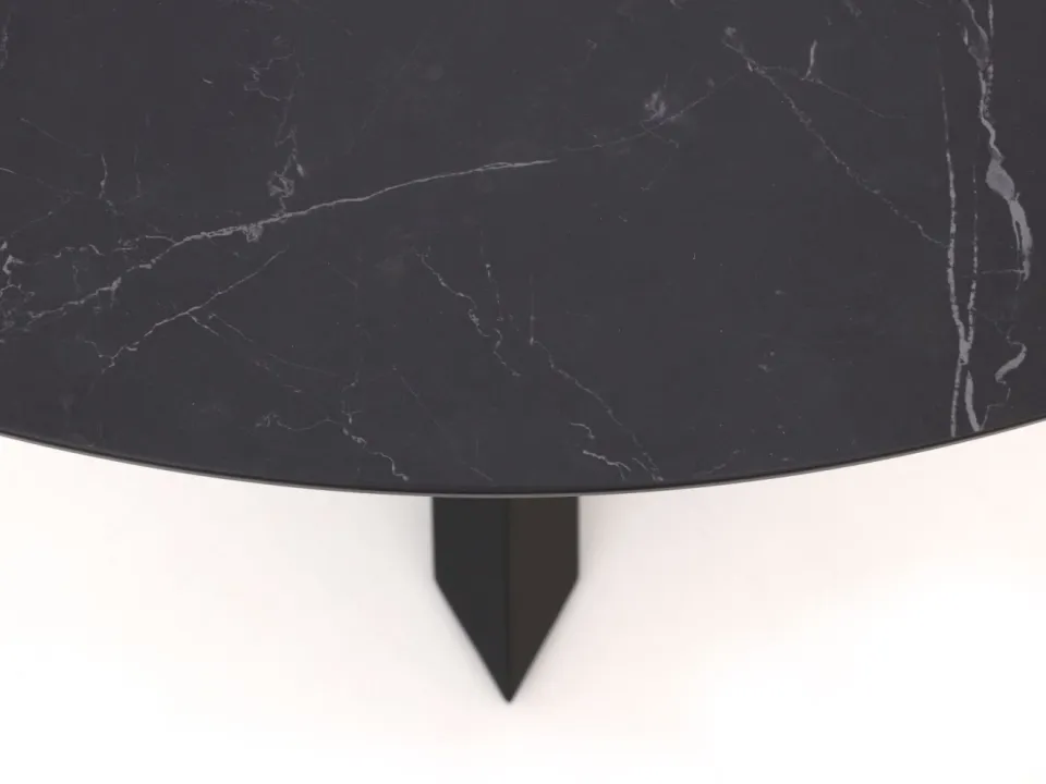 Bellagio tuinmeubelen Bellagio Lodola dining tuintafel ø 130cm zwart, foto 4