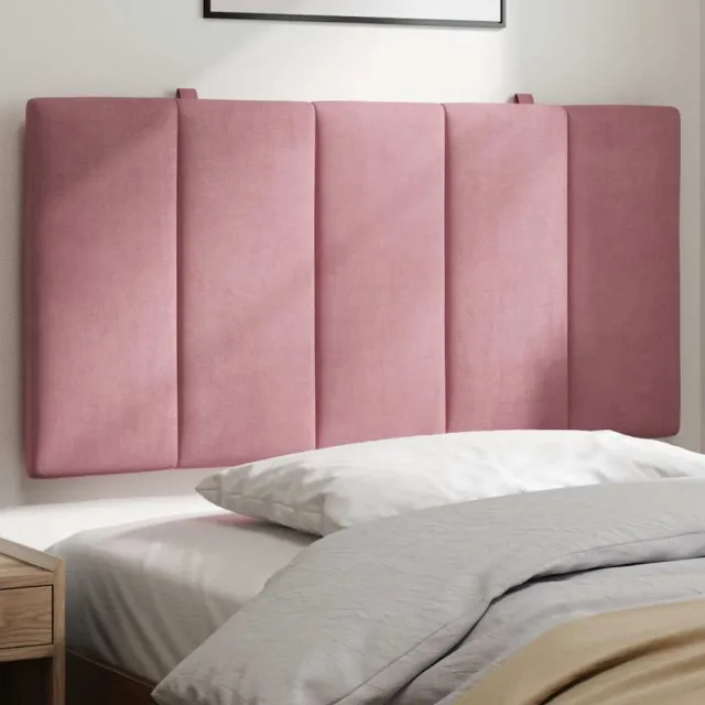 vidaXL Hoofdbordkussen "Hanko" 100 cm fluweel roze
