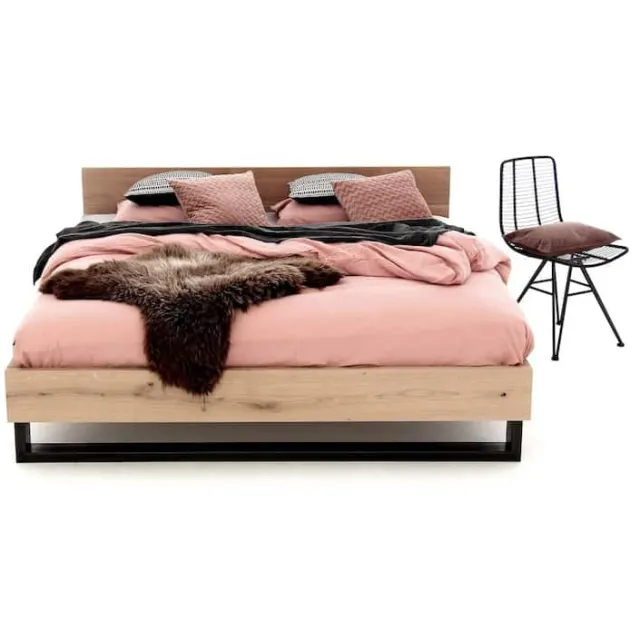 Eikenhouten bed Flore