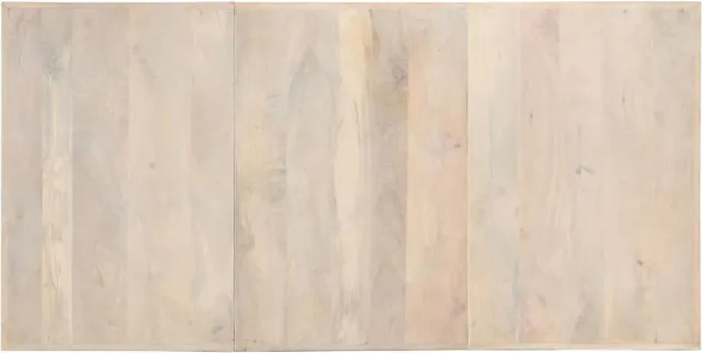 vidaXL Eettafel - 180x90x76 - cm - massief - gebleekt - mangohout Wit
