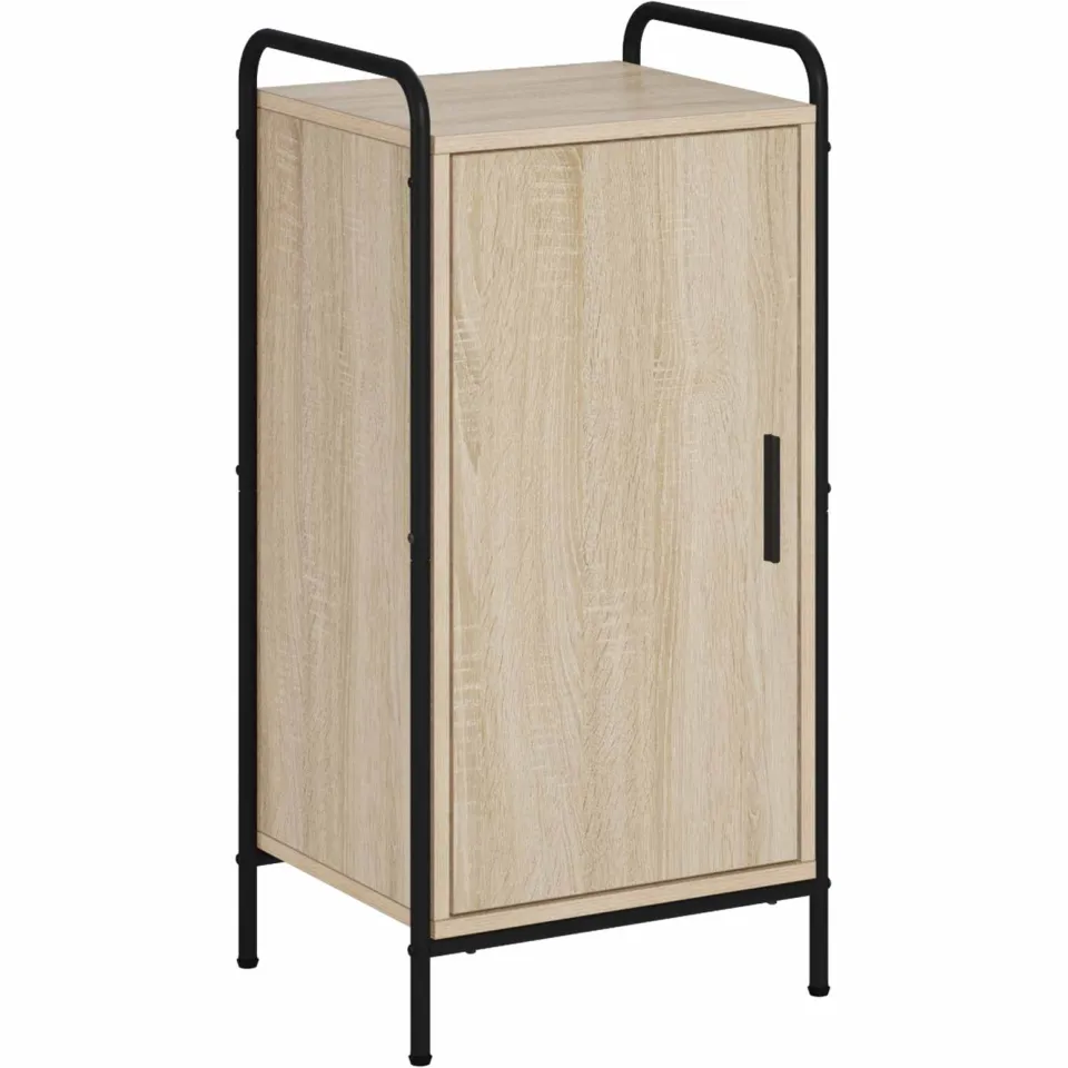vidaXL Dressoir Sonoma Eiken 97 x 33 x 81 cm Bewerkt hout, foto 3