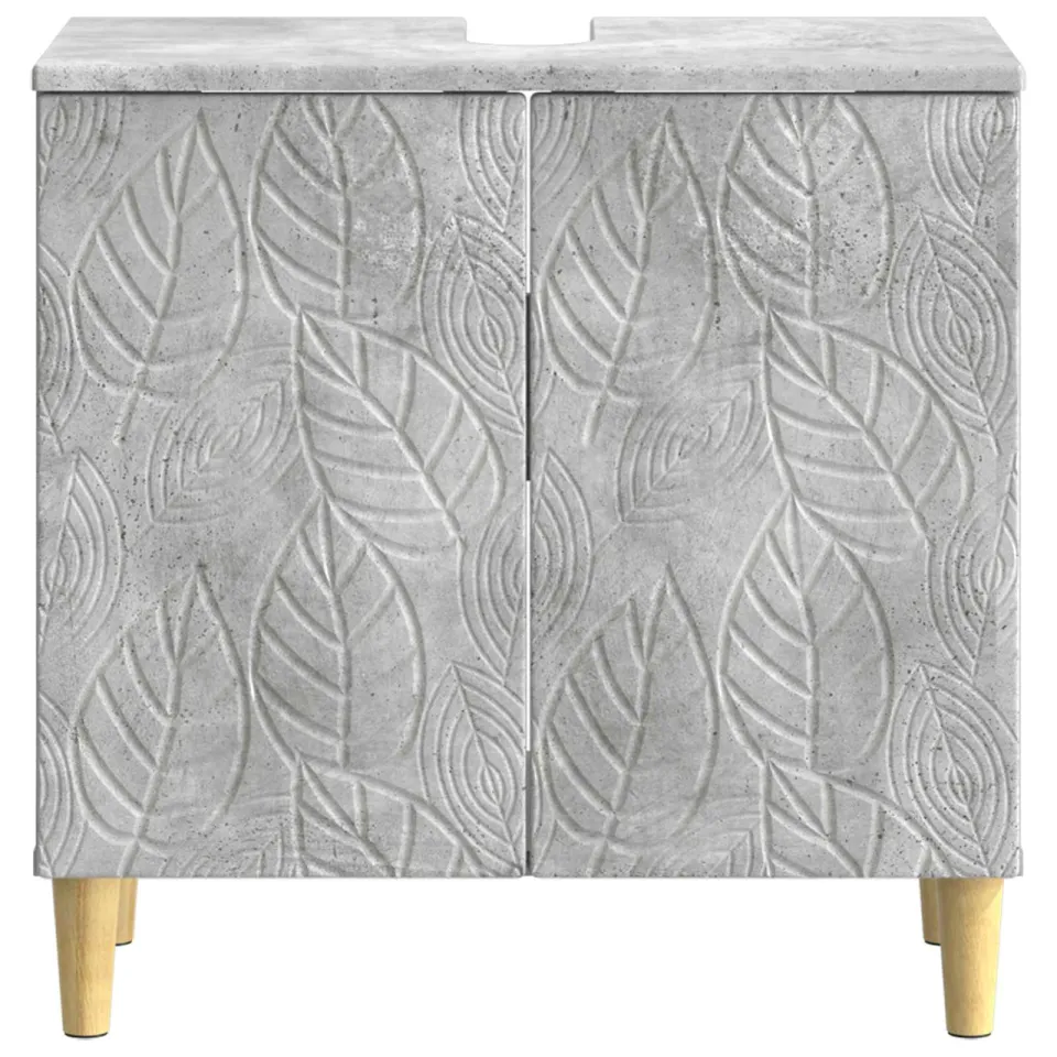 vidaXL Badkamer wastafelkast DELFT Betongrijs 59,5 x 31,5 x 59 cm grijs, foto 4