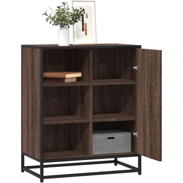 vidaXL Dressoir 62x35x76 cm bewerkt hout bruin eikenkleur, foto 2