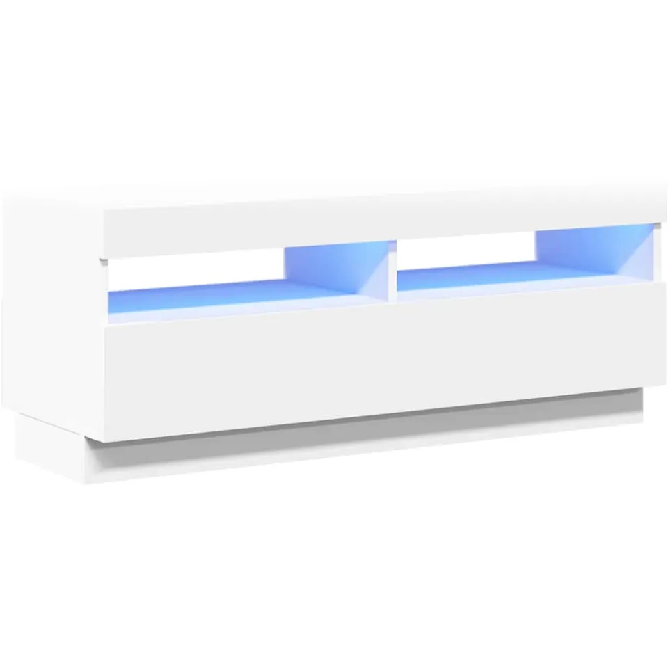 vidaXL Tv-meubel met LED-verlichting 100x35x40 cm wit, foto 3
