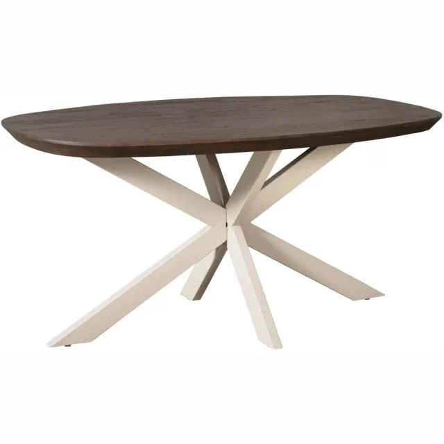 Starfurn Eettafel Madison - Deens Ovaal Bruin Hout - 160x90x76cm