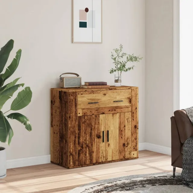 vidaXL Dressoir 80x33x70 cm bewerkt hout oud houtkleurig Bruin