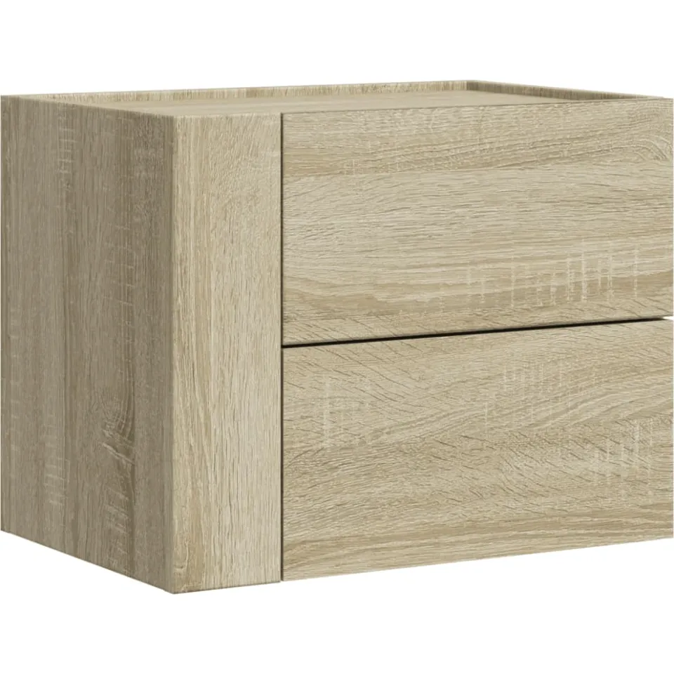 vidaXL Nachtkastje wandgemonteerd 45x30x35 cm sonoma eikenkleurig, foto 3