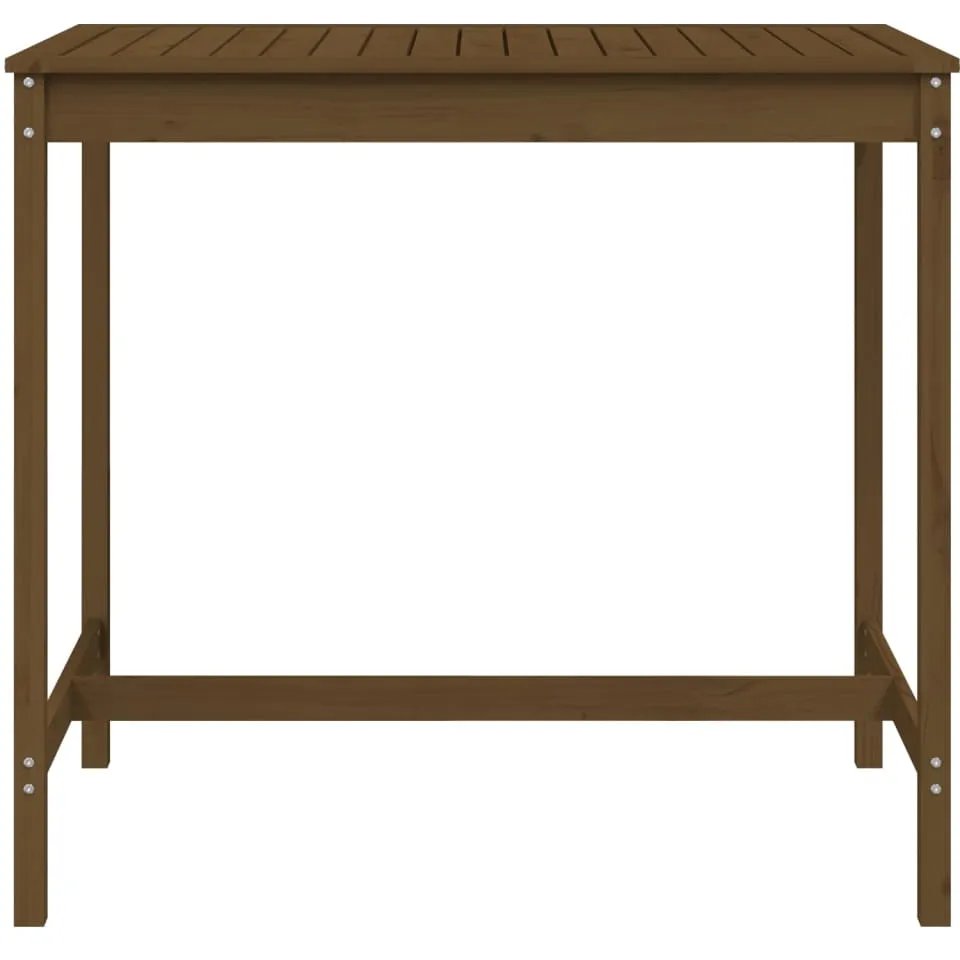 vidaXL Tuintafel 121x82,5x110 cm massief grenenhout honingbruin