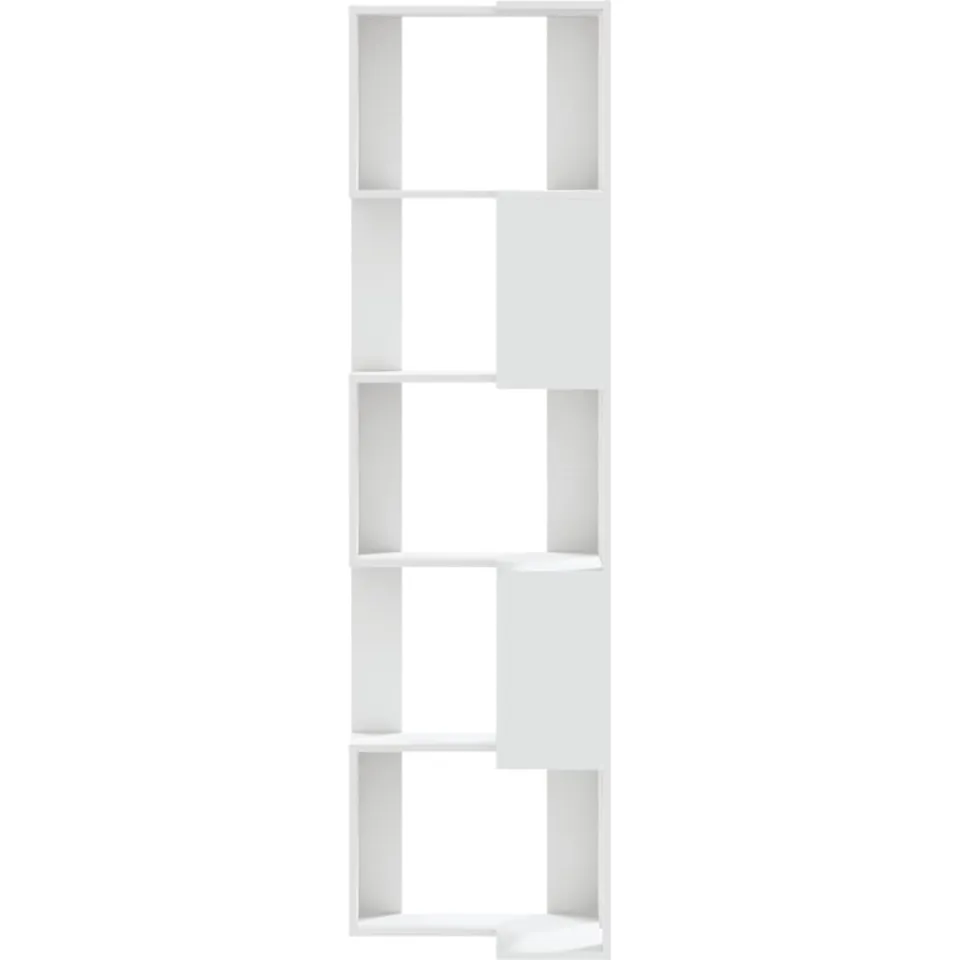 vidaXL Boekenkast 5-laags hoek 50x50x179 cm bewerkt hout wit, foto 3