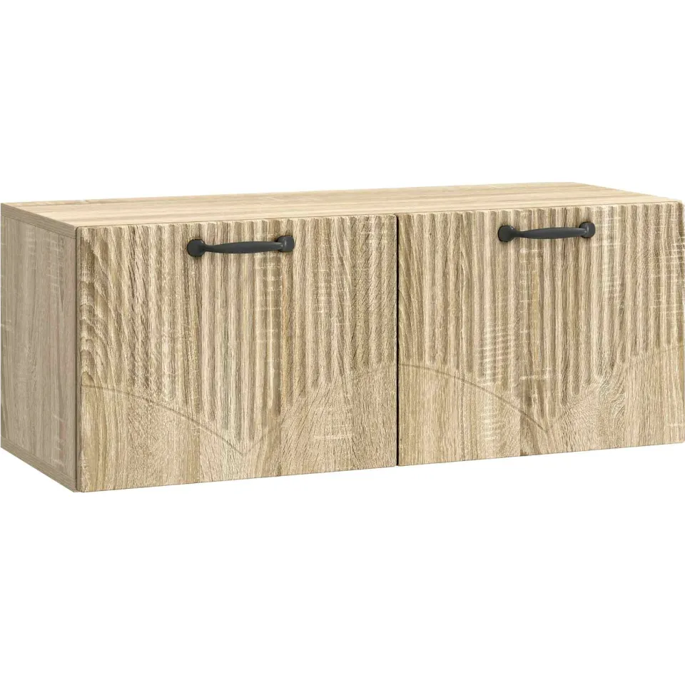 vidaXL Wandbeugel TV-kast Sonoma Eiken 78,5 x 31 x 30 cm Bewerkt hout Bruin