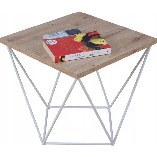FutuStal Serie - Draadtafel - 2K40 - Wit Mat - Eiken Artisan Wit;Eiken