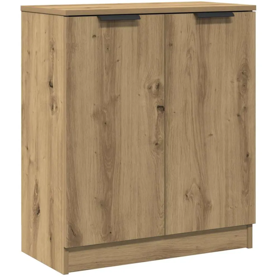 vidaXL Dressoirs 3 st 60x30x70 cm bewerkt hout artisanaal eikenkleurig, foto 4