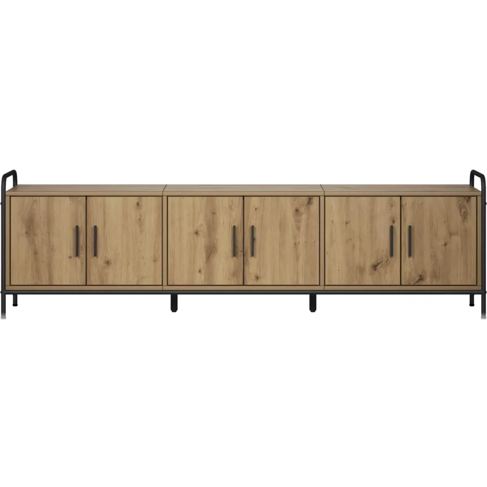 vidaXL Tv-meubel 146 x 33 x 50 cm Artisanaal eiken Bewerkt hout, foto 3