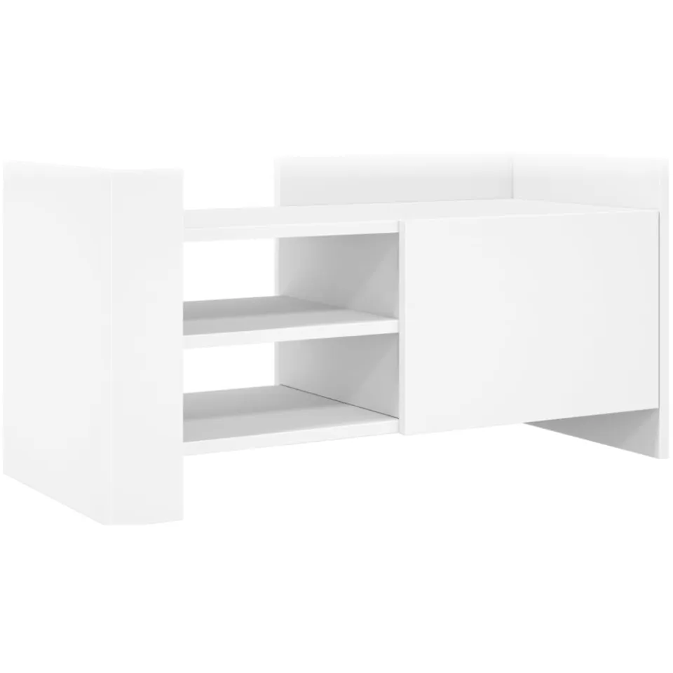 vidaXL Tv-meubel 80x35x40 cm bewerkt hout wit, foto 3