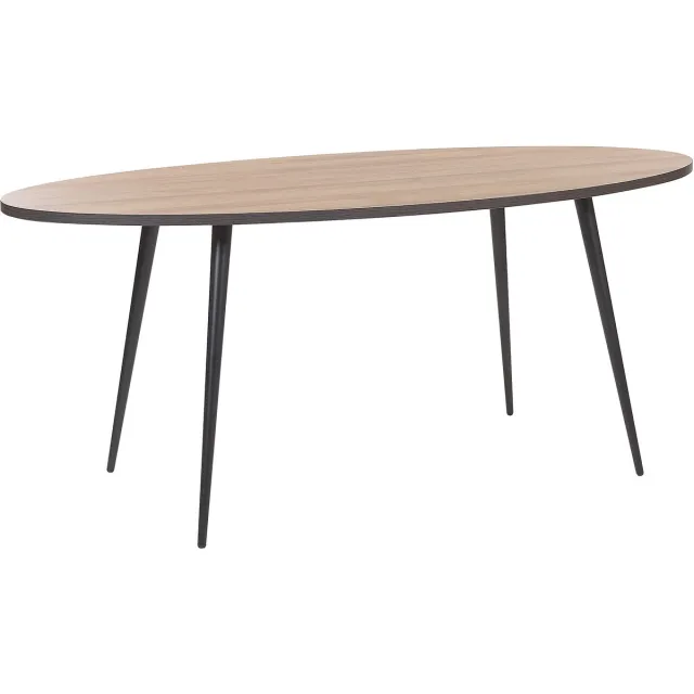 Beliani OTTAWA - Eettafel - Donkerhout - MDF Bruin