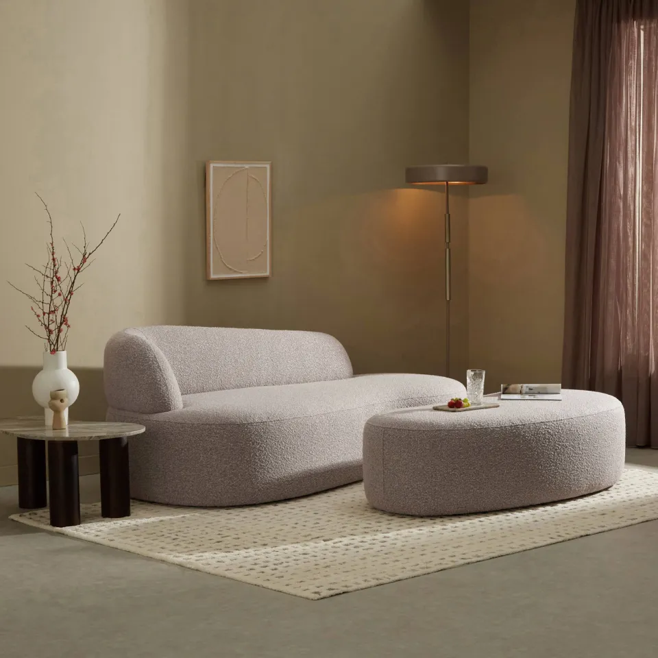 NOUS Living 2-zitsbank Antibes taupe, foto 3