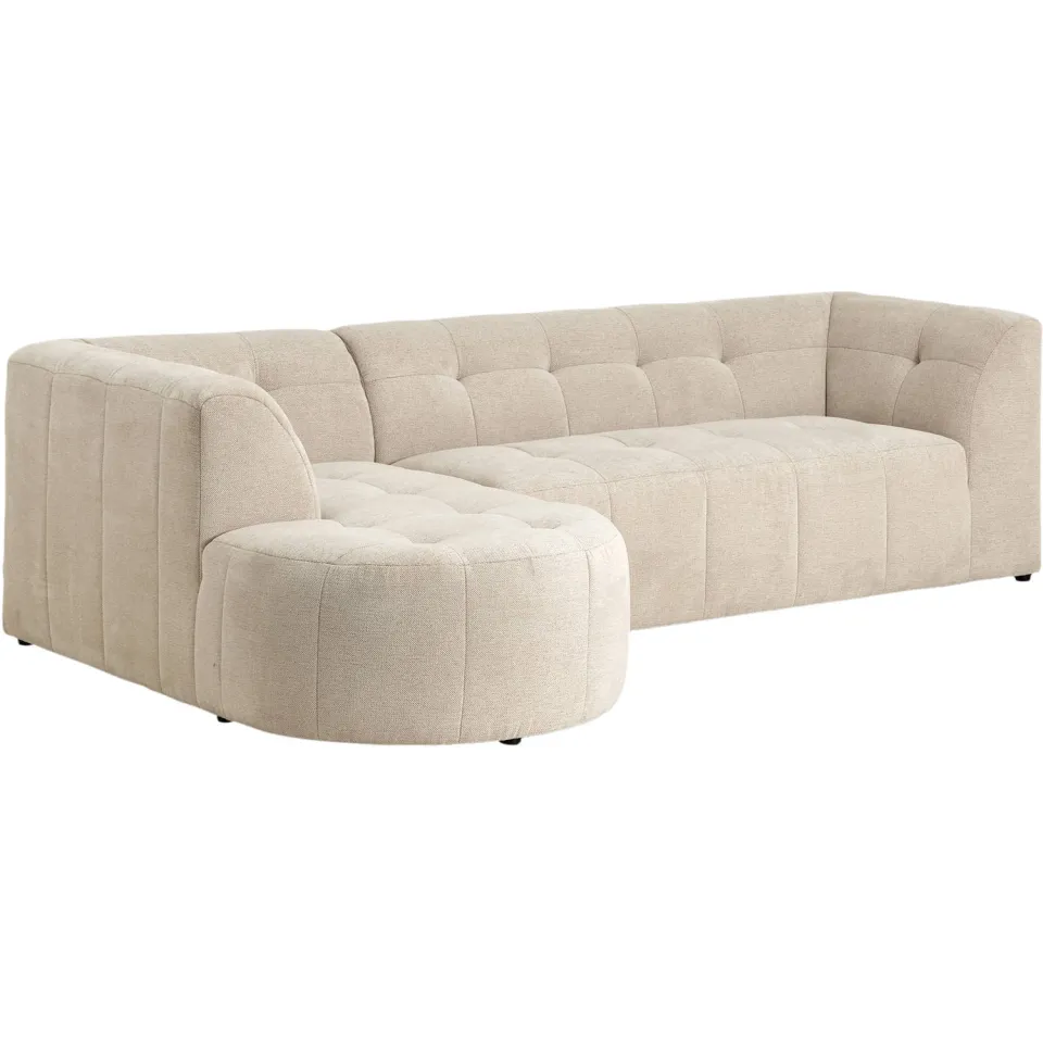 NOUS Living hoekbank Aura met ronde hoek - beige, foto 4