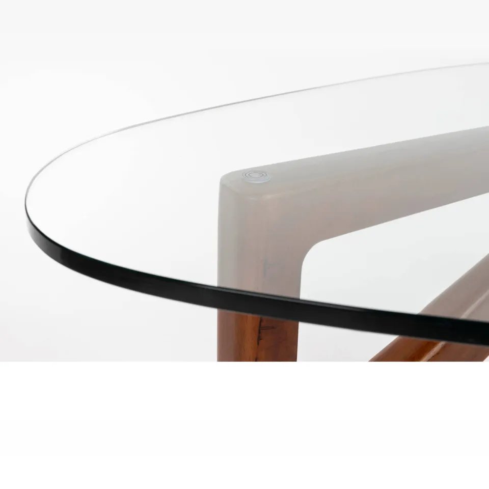 Dutchbone salontafel Norwin Salontafel Hout/ Glas (90x126 cm) Naturel, foto 3