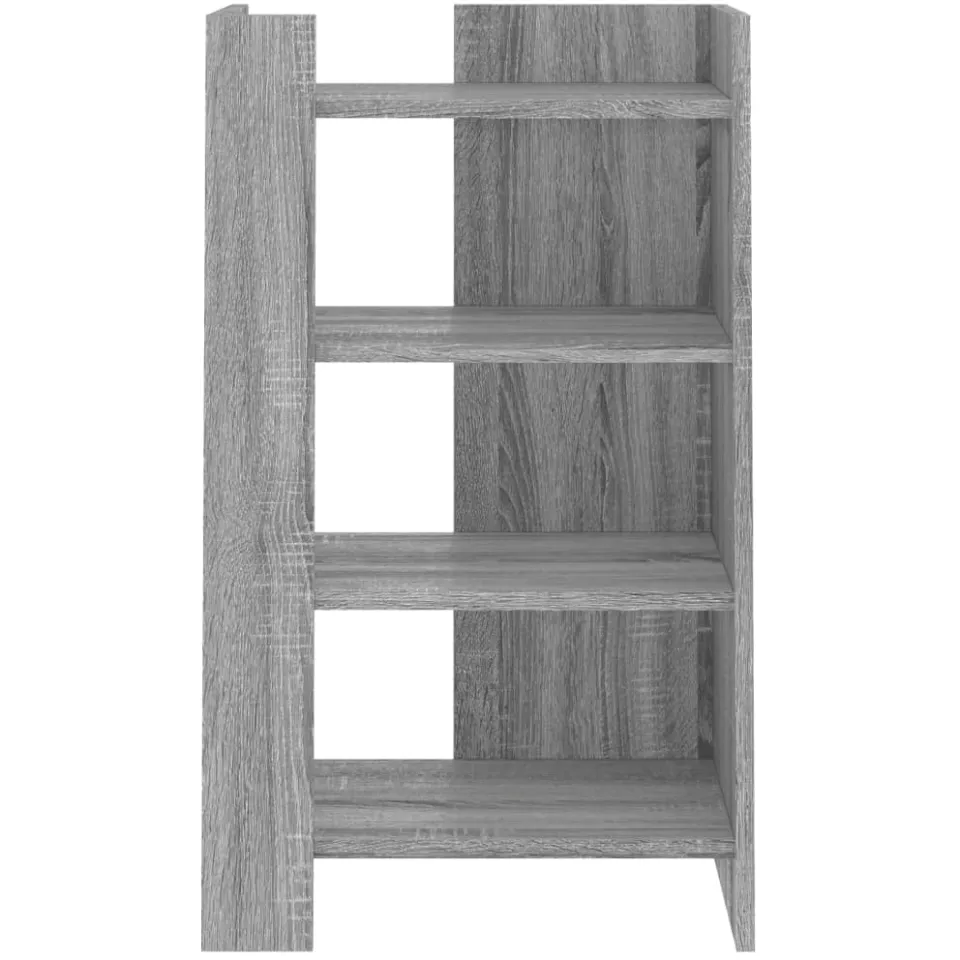 vidaXL Dressoir 45x35x75 cm bewerkt hout grijs sonoma eikenkleurig