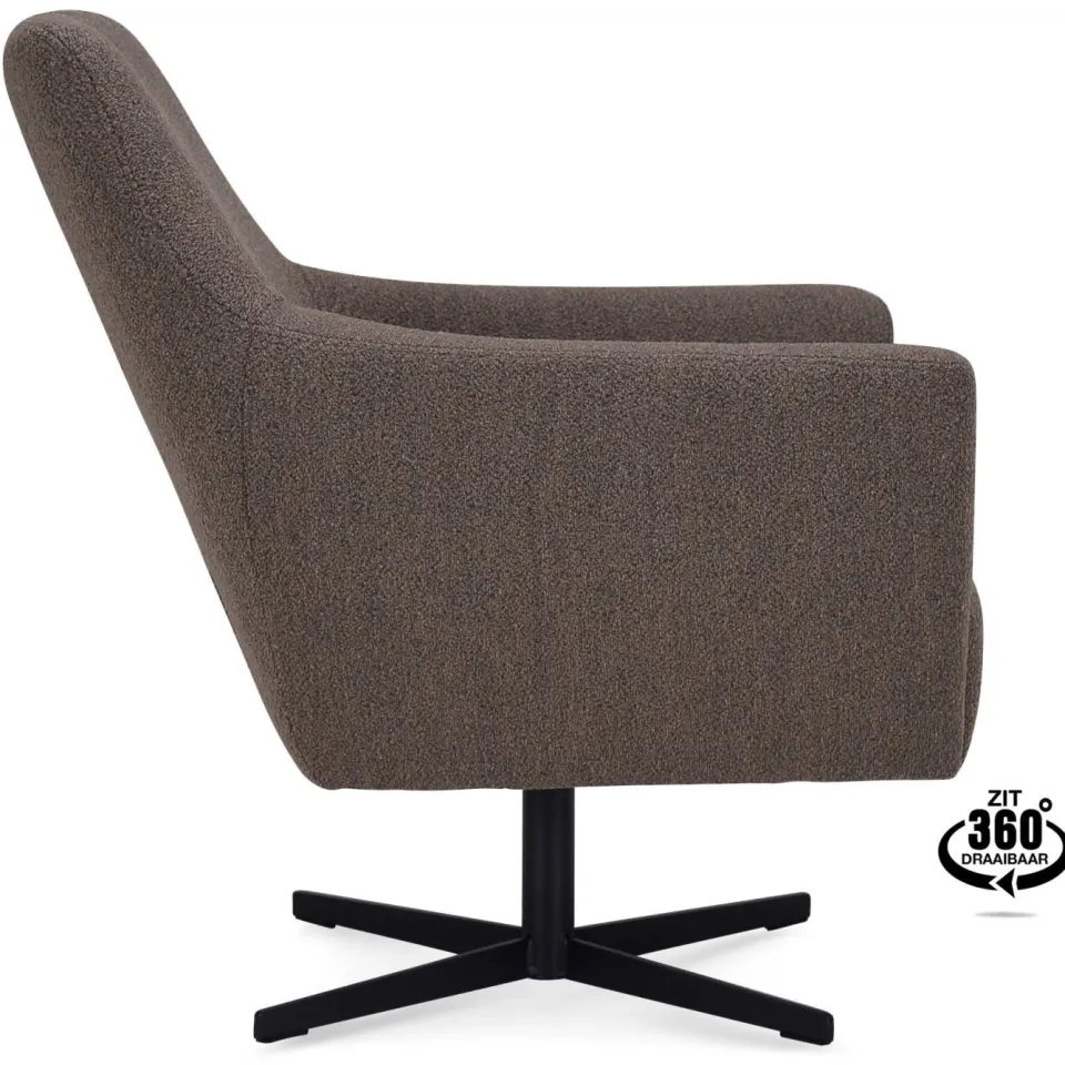Wehkamp Home Fauteuil Harry bruin, foto 4