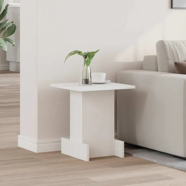 vidaXL Bijzettafel Wit 35,5 x 35 x 40 cm Bewerkt hout