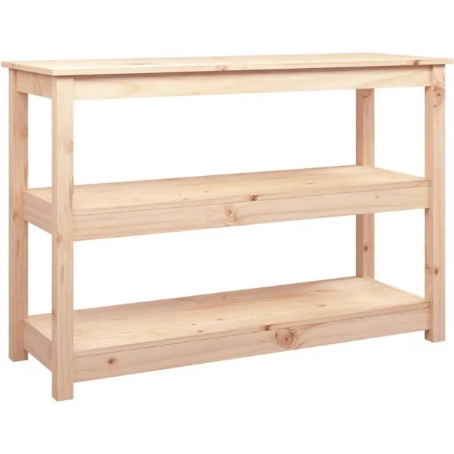 vidaXL Wandtafel - 110x40x74 - cm - massief - grenenhout Naturel
