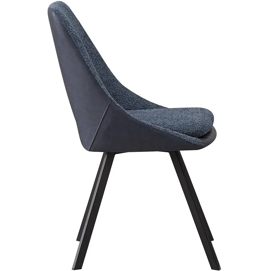 eetkamerstoel Nadine bouclé blauw, foto 3