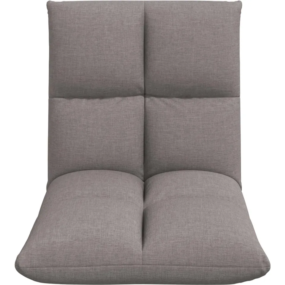 vidaXL Verstelbare vlo stoelen Taupe Stof