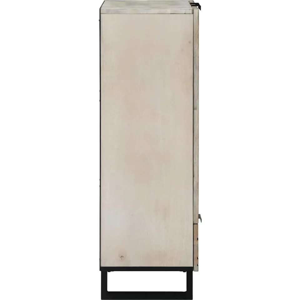 vidaXL Media-opslagkasten en rekken Wit en zwart 60 x 33 x 100 cm, foto 4