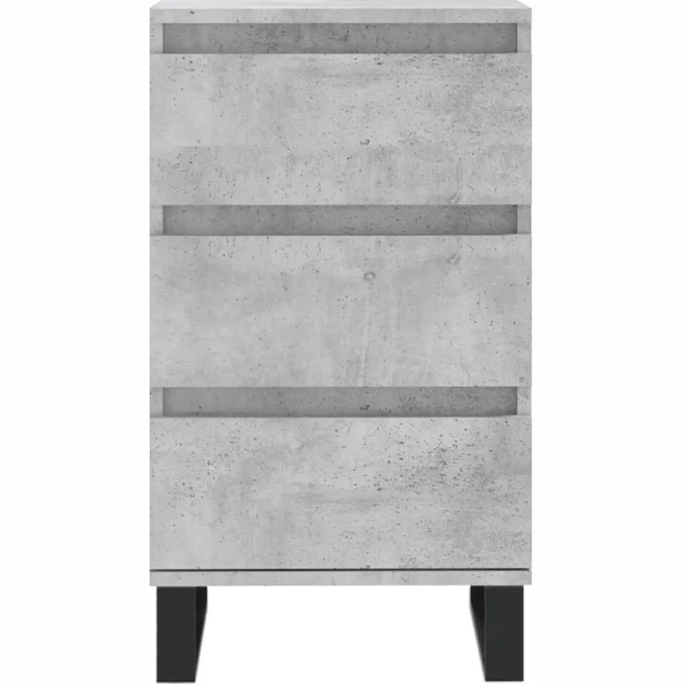 vidaXL Dressoir 40x35x70 cm bewerkt hout betongrijs grijs