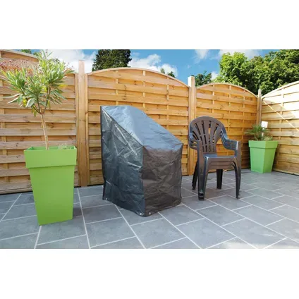 Nature Beschermhoes Voor Gestapelde Stoelen Pe 100 G/m² Antraciet 110x68x68cm, foto 2