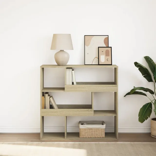 vidaXL Boekenkast / kamerscherm 100x33x94,5 cm sonoma eikenkleurig, foto 2