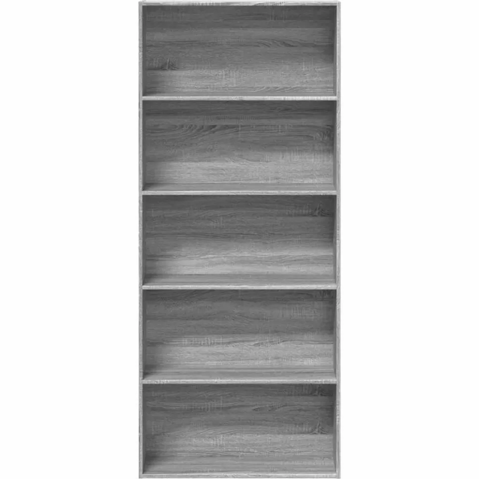 vidaXL Boekenkast 80x30x189 cm bewerkt hout grijs sonoma eikenkleurig, foto 4
