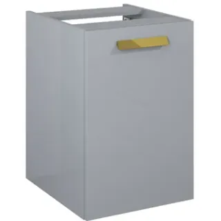 Elita Wastafelonderkast Ness 40cm - Lichtgrijs Glanzend - Met 2 Lades