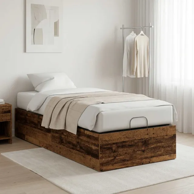 vidaXL Bedombouw voor verstelbare bedbodem Oud hout 70 x 200 cm Bruin