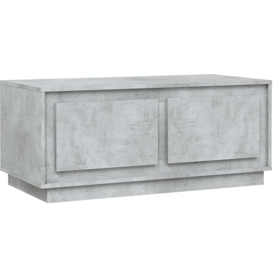 vidaXL Salontafel 102x50x44 cm bewerkt hout betongrijs