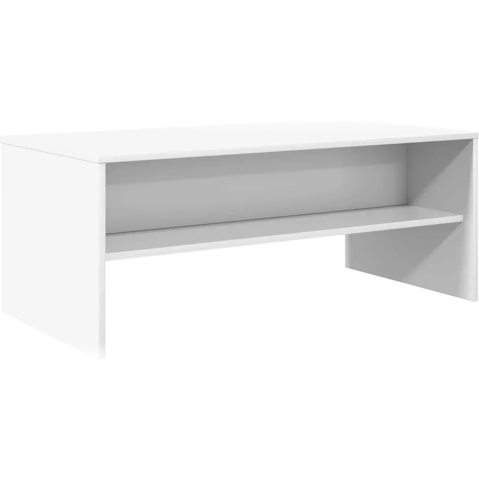 vidaXL Salontafel Wit 100 x 50 x 40 cm Bewerkt hout, foto 3