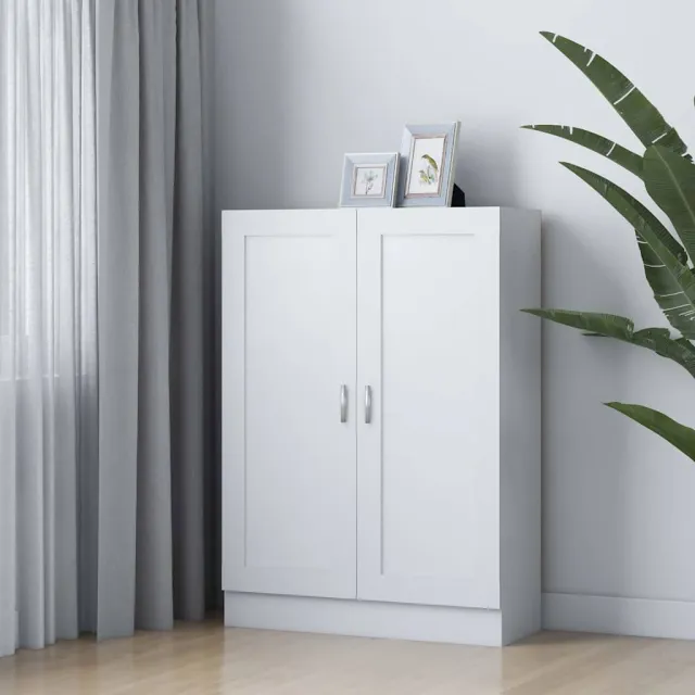 vidaXL Boekenkast 82,5x30,5x115 cm bewerlt hout wit, foto 2